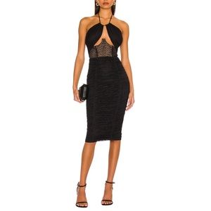 NBD Natti Midi Dress in Black Woman’s Medium